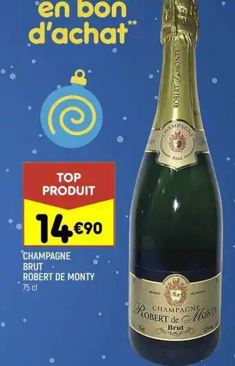 Leader Price Champagne brut robert de monty offre