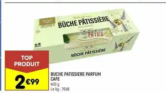 Leader Price Bûche pâtissière parfum café offre