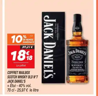 Netto Coffret Mailbox Scotch Whisky Old N°7 Jack Daniel's offre