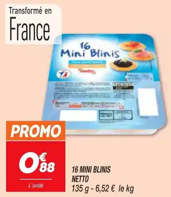 Netto 16 Mini Blinis Netto offre