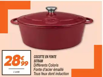 Netto Cocotte en Fonte Sitram offre