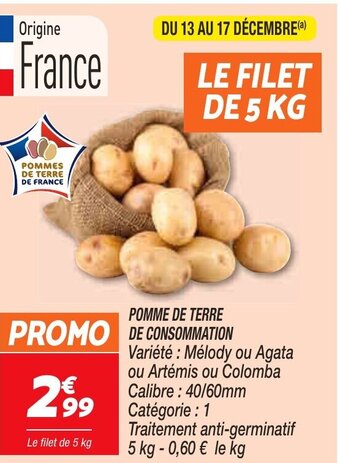 Netto Pomme de Terre de Consommation offre