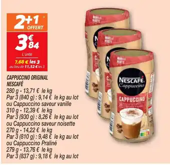 Netto Cappuccino Original Nescafé offre