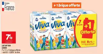 Netto Lait UHT Viva Candia offre