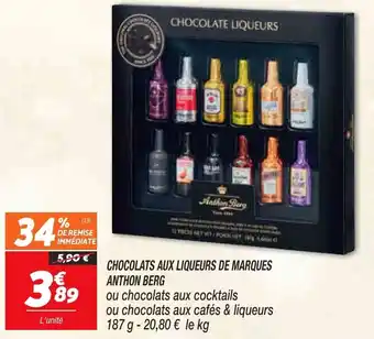 Netto Chocolats Aux Liqueurs de Marques Anthon Berg offre