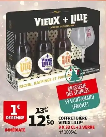 Auchan Coffret Bière Vieux Lille° offre
