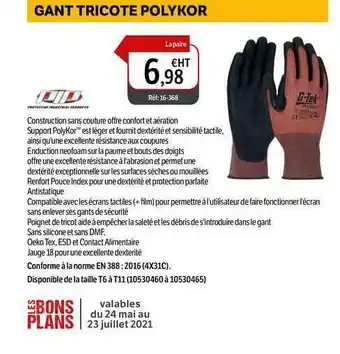 DomPro Gant Tricote Polykor offre
