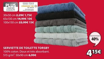 JYSK Serviette de Toilette Torsby offre
