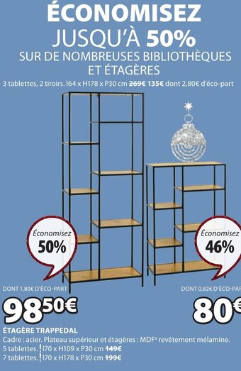JYSK Étagère Trappedal offre