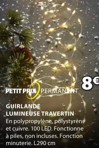 JYSK Guirlande Lumineuse Travertin offre