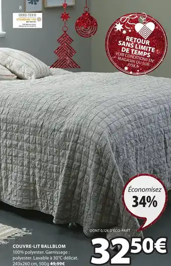 JYSK Couvre-Lit Ballblom offre