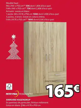 JYSK Armoire Hagendrup offre