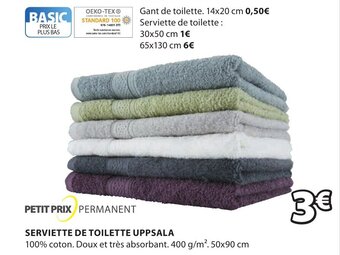 JYSK Serviette de Toilette Uppsala offre