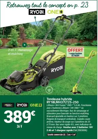Bricorama Tondeuse hybride offre