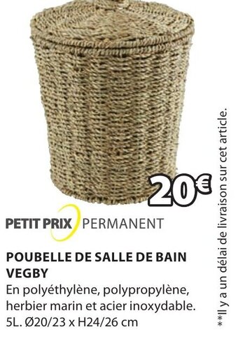 JYSK Poubelle de Salle de Bain Vegby offre