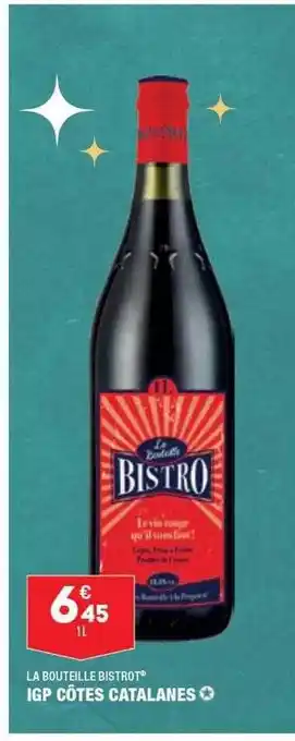 ALDI Igp côtes catalanes la bouteille bistrot offre