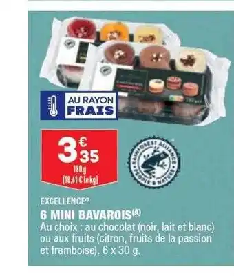 ALDI 6 mini bavarois excellence offre