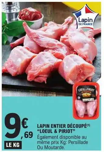 E.Leclerc Lapin entier découpé offre