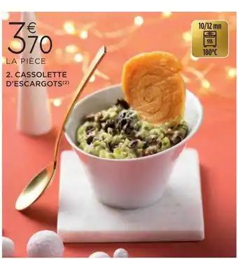 Cassolette d'escargots