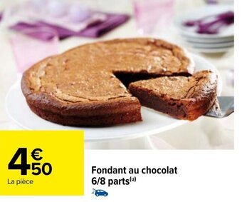 Carrefour Fondant au Chocolat 6/8 Parts offre