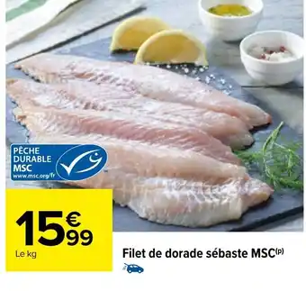 Carrefour Filet de Dorade Sébaste MSC offre