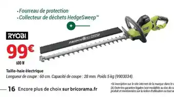Bricorama Taille-hale électrique offre