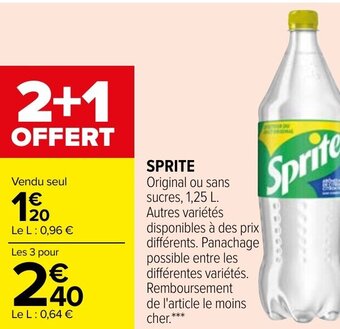 Carrefour Sprite offre