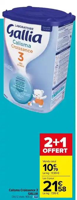 Carrefour Calisma Croissance 3 Gallia offre