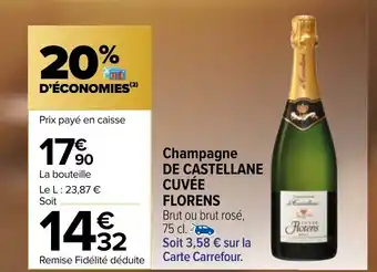 Carrefour Champagne de Castellane Cuvée Florens offre