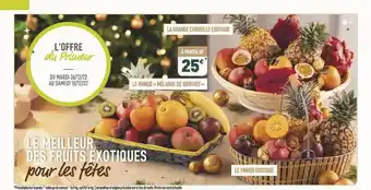 Le panier mélange de saveurs, le panier exotique