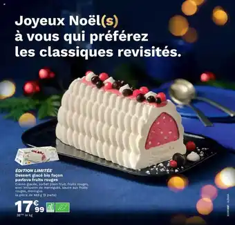 Picard Dessert glacé bio façon pavlova fruits rouges offre
