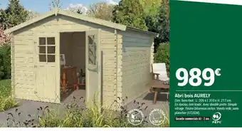 Bricorama Abri bois Aurely offre