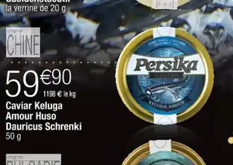 Caviar Keluga Amour Huso Dauricus Schrenki