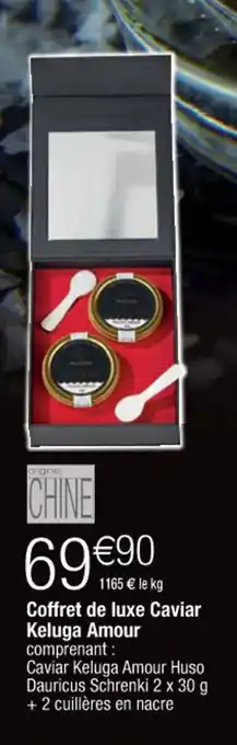 Cora x Carrefour Coffret de Luxe Caviar Keluga Amour offre
