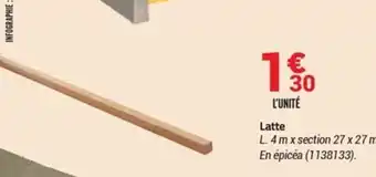 Bricorama Latte offre