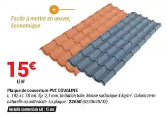 Bricorama Plaque de couverture offre