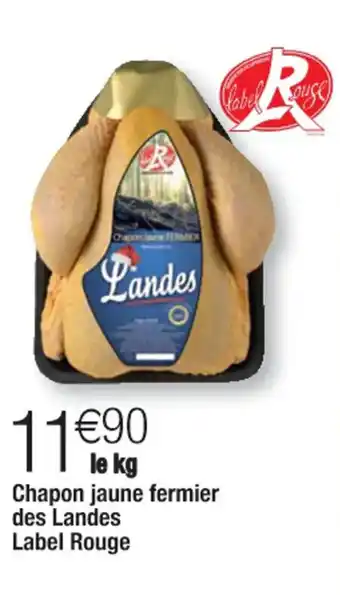 Cora x Carrefour Chapon Jaune Fermier Des Landes Label Rouge offre