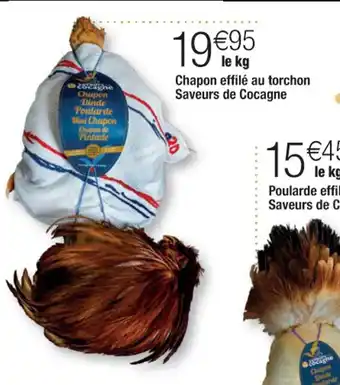 Cora x Carrefour Chapon Effile Au Torchon Saveurs de Cocagne offre
