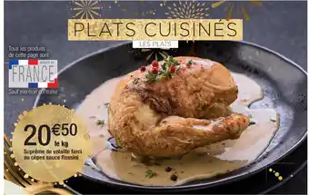 Cora x Carrefour Suprême de Volaille Farci Au Cepes Sauce Rossini offre