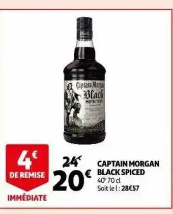 Auchan Captain morgan black spiced offre