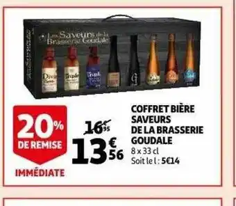 Auchan Coffret bière saveurs de la brasserie goudale offre