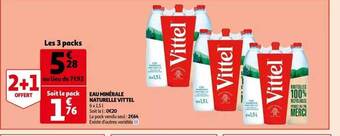 Auchan Eau minérale naturelle vittel offre