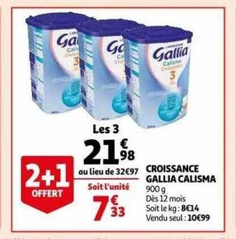 Auchan Croissance gallia calisma offre