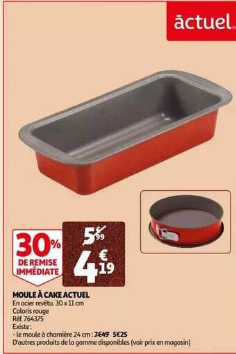 Auchan Moule à cake actuel offre
