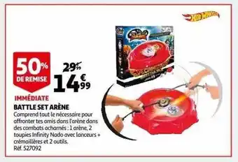 Auchan Battle set arène hot wheels offre