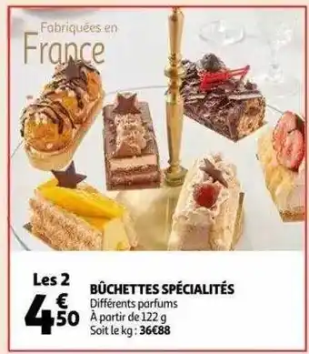 Auchan Bûchettes spécialités offre