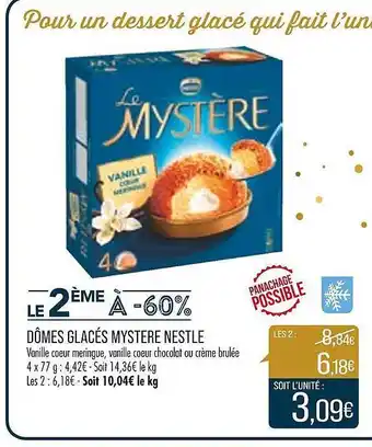 Match Dômes glacés mystère nestlé offre