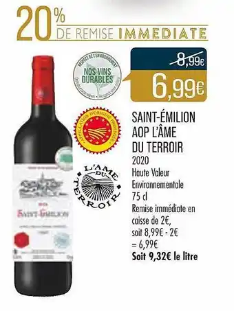 Match Saint-émilion aop l'âme du terroir offre