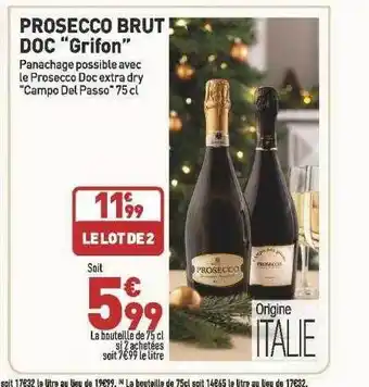 Grand Frais Prosecco brut doc offre