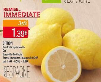 Match Citron offre